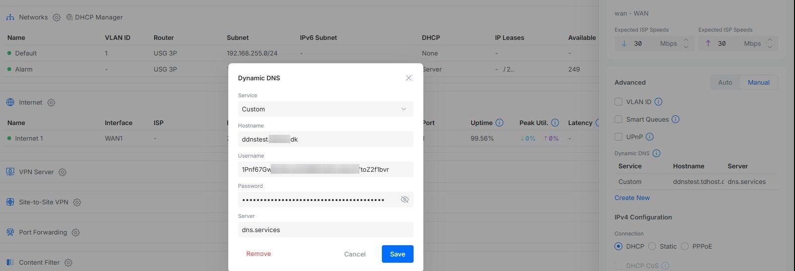 UniFi USG-3 DDNS Opsætning